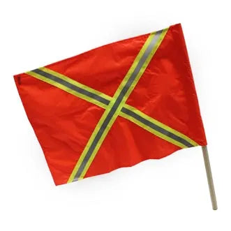 Lot De 4 Drapeaux D'avertissement Rouge 30x30 Cm - Conforme StVO - Imperméable PVC - Pour Charges Qui Dépassent (véhicules, Remorques)