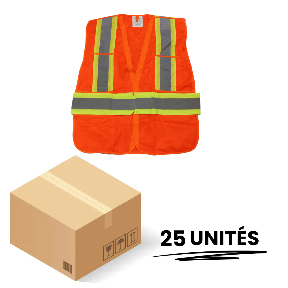 Veste de signalisaiton ajustable (25 unités)