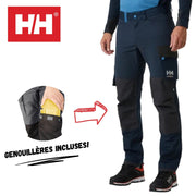 H/H Pantalon Oxford ULTRA-STRETCH (Avec porte-genouillères)