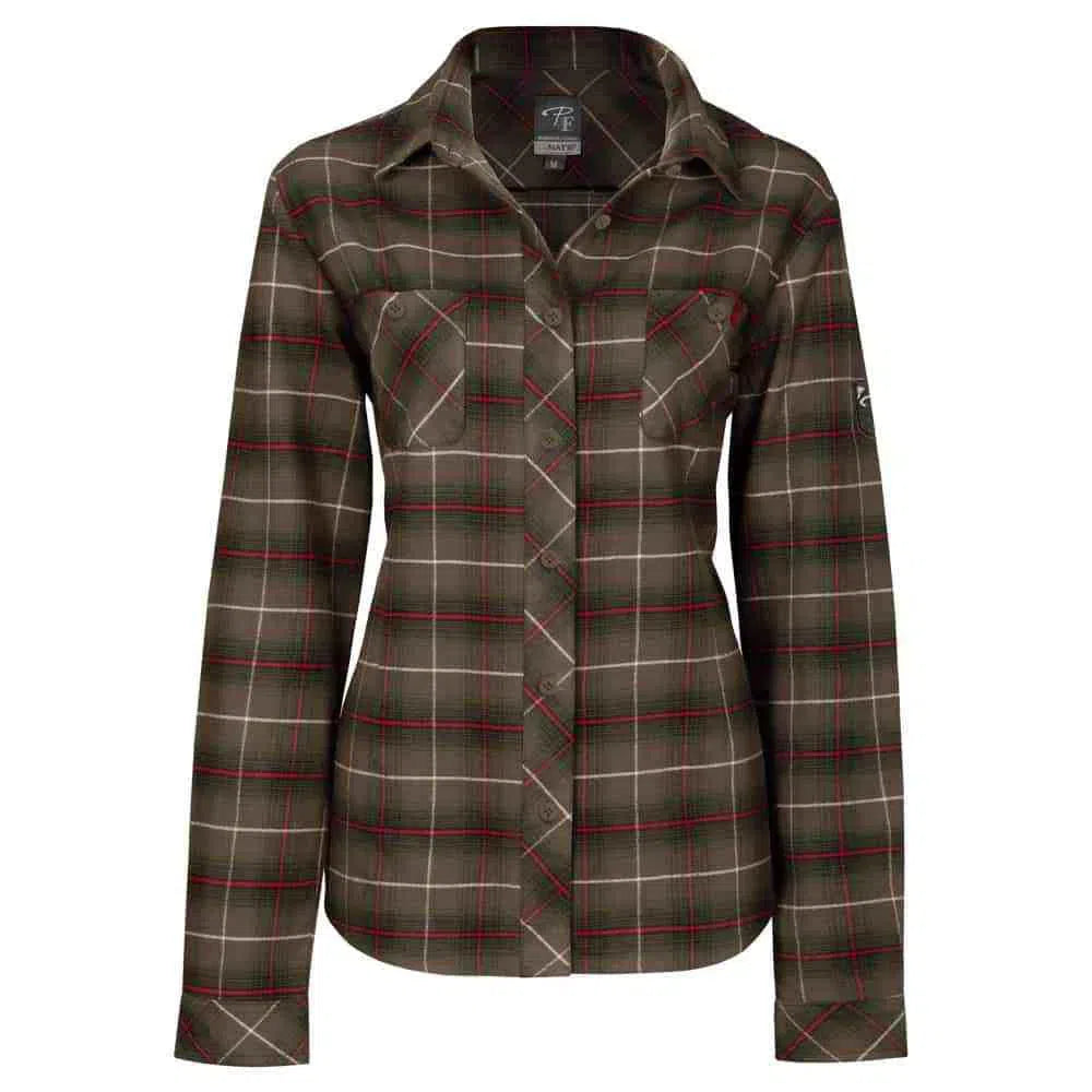 Women's plaid flannel shirt - PF470