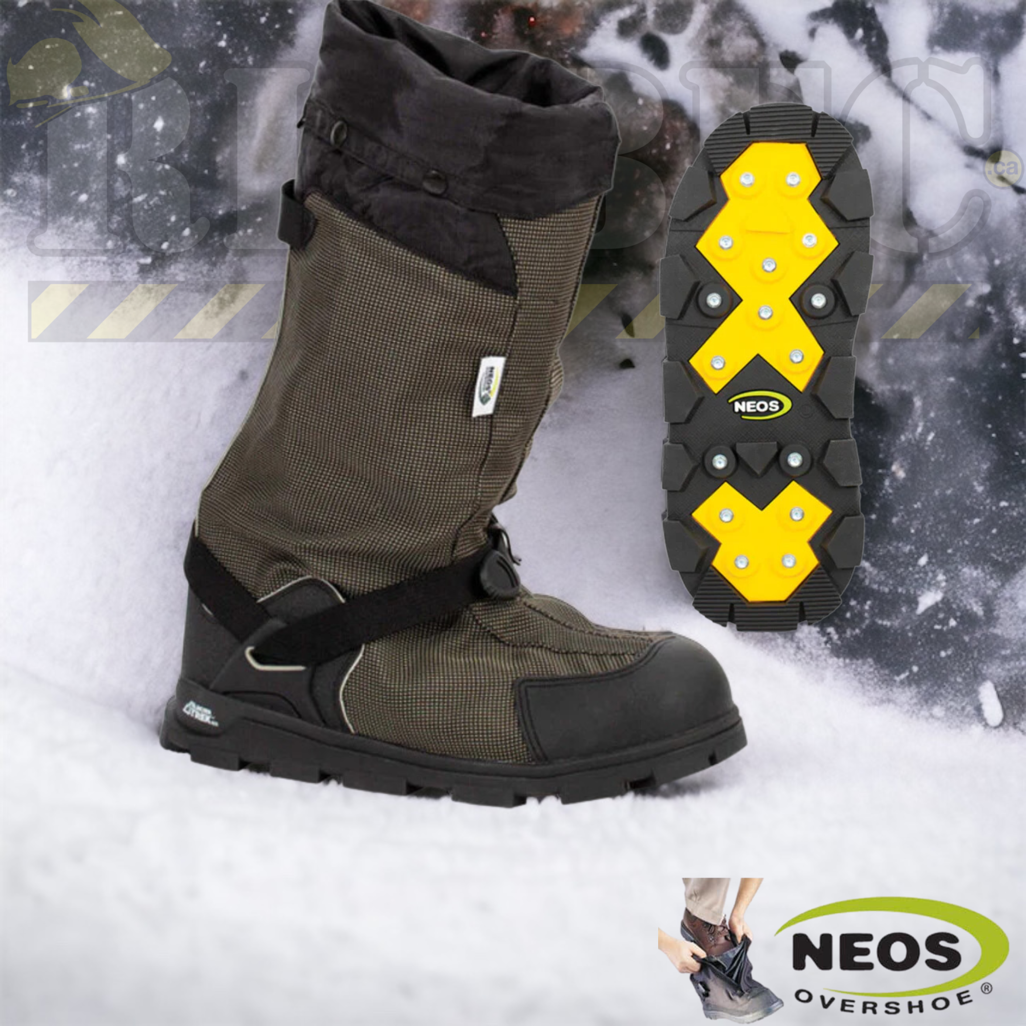 COUVRE-CHAUSSURE IMPERMEABLE A/ CRAMPONS