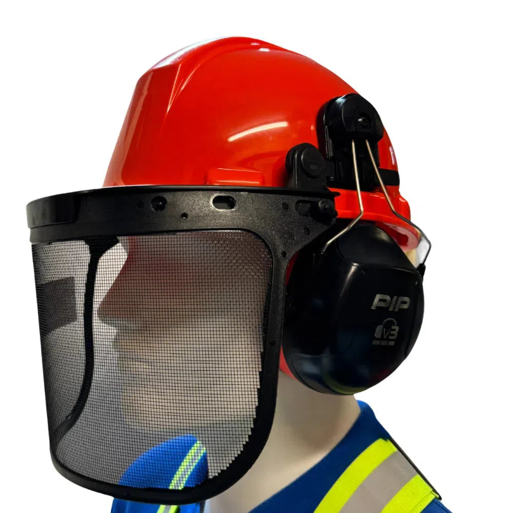 PIP forestry helmet set (Orange) - Riobec Forest_PIP