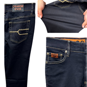 GOLD Jeans - ULTRA-STRETCH with elastic waistband - Riobec Active-NOI-30-32-Active-NOI-32-32-Active-NOI-34-32-Active-NOI-36-32-Active-NOI-38-32-Active-NOI-40-32