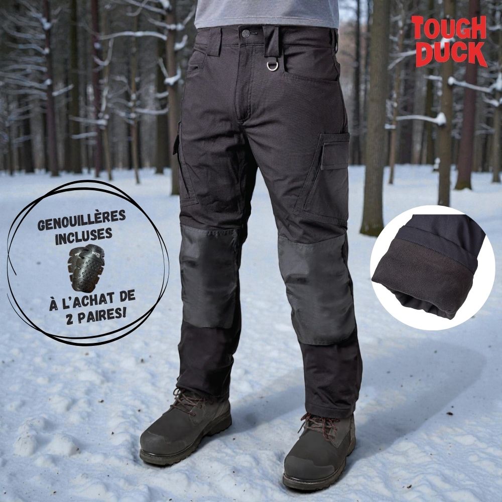 Pantalon DOUBLÉ Tough Duck Ultra-Stretch (Avec porte-genouillères)