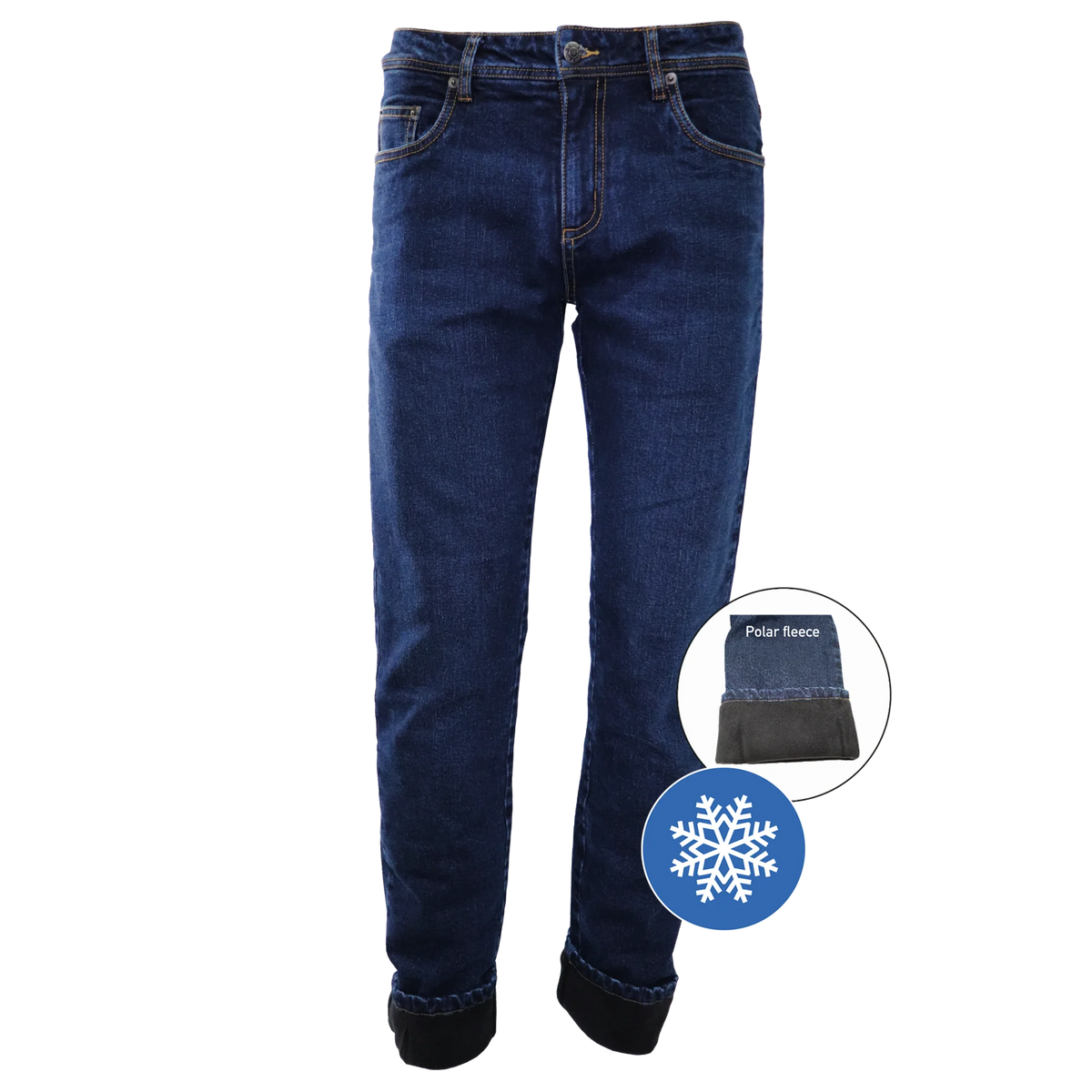 Lined Jeans (Microfleece) - Stretch