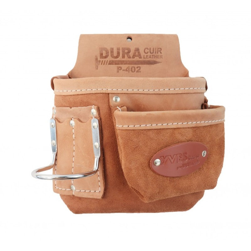 2p nail bag with right-handed hammer holder / Duracuir P-402