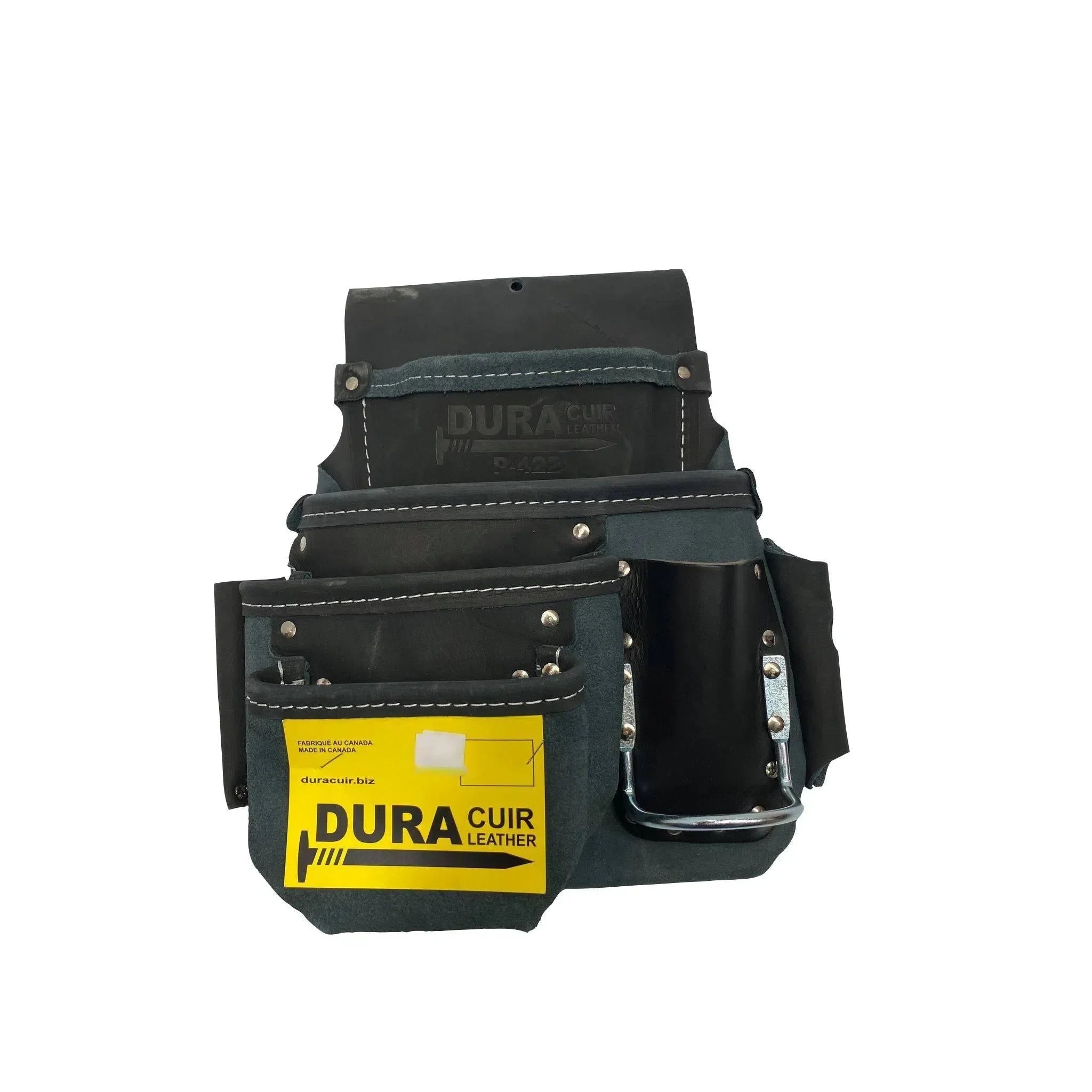 4-piece nail bag with hammer holder / Duracuir