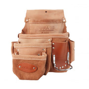 4p nail bag with right-handed hammer holder / Duracuir