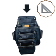 Sac à clous (5 poches + Porte-Équerre) Desrochers - Riobec DM-355-CN+-NOI-DM-355-CN+-TAN