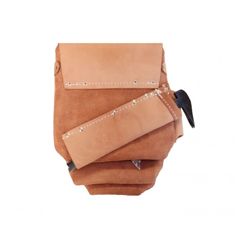 Sac clous avec porte-équerre et insertion arrière / Duracuir P-414