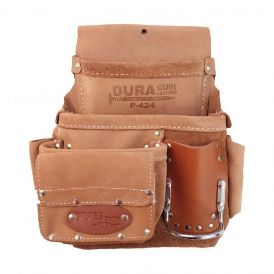 3p tool bag with velcro pocket / Duracuir