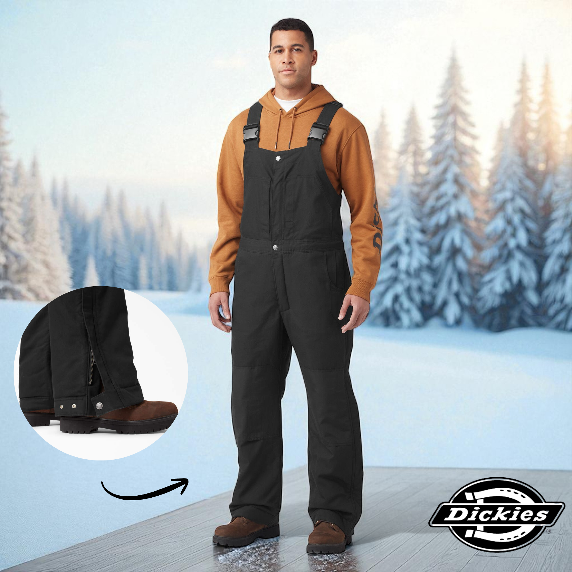 Salopette doublée Dickies Duratech Flex (Extensible) - Riobec TB702-S-TB702-M-TB702-L-TB702-XL-TB702-2XL