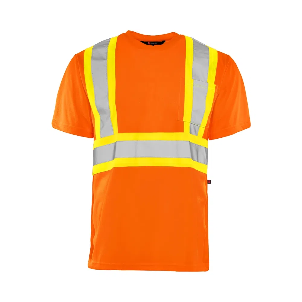T-shirt de circulation Manche courte (Polyester) - Riobec TT1-ORA-S-TT1-ORA-M-TT1-ORA-L-TT1-ORA-XL-TT1-ORA-2XL-TT1-ORA-3XL-TT1-ORA-4XL-TT1-NOI-S-TT1-NOI-M-TT1-NOI-L