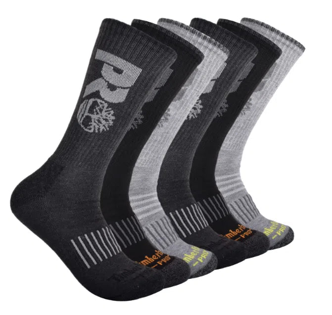 Timberland PRO socks (6 pairs) Black/Grey Riobec