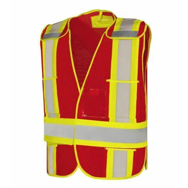 Veste de signalisation ajustable en mesh