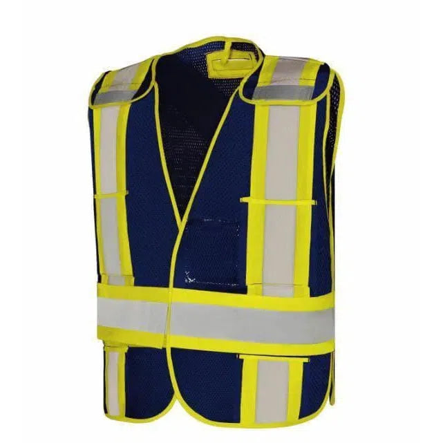 Veste de signalisation ajustable en mesh