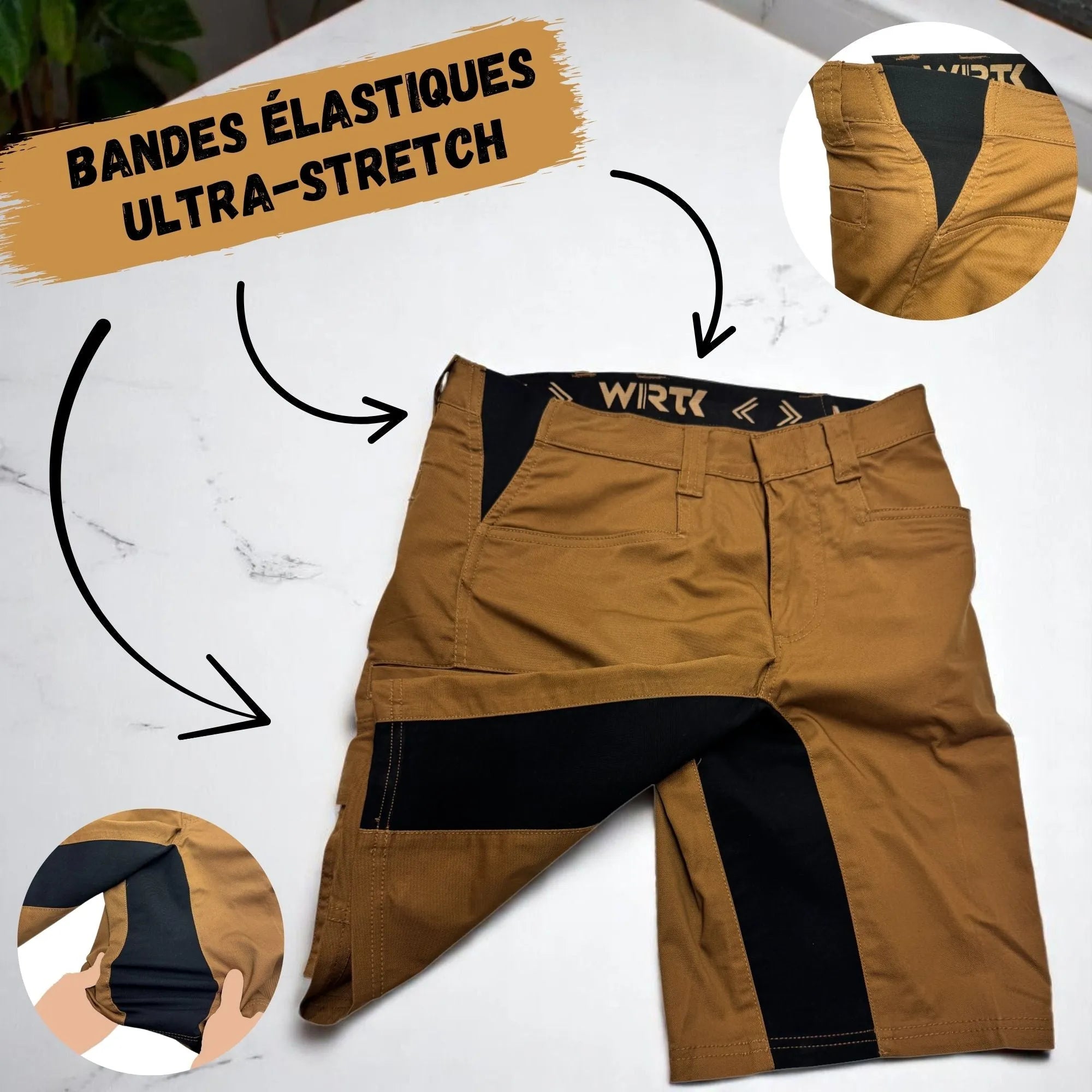 WRTK ULTRA-STRETCH Cargo Work Shorts