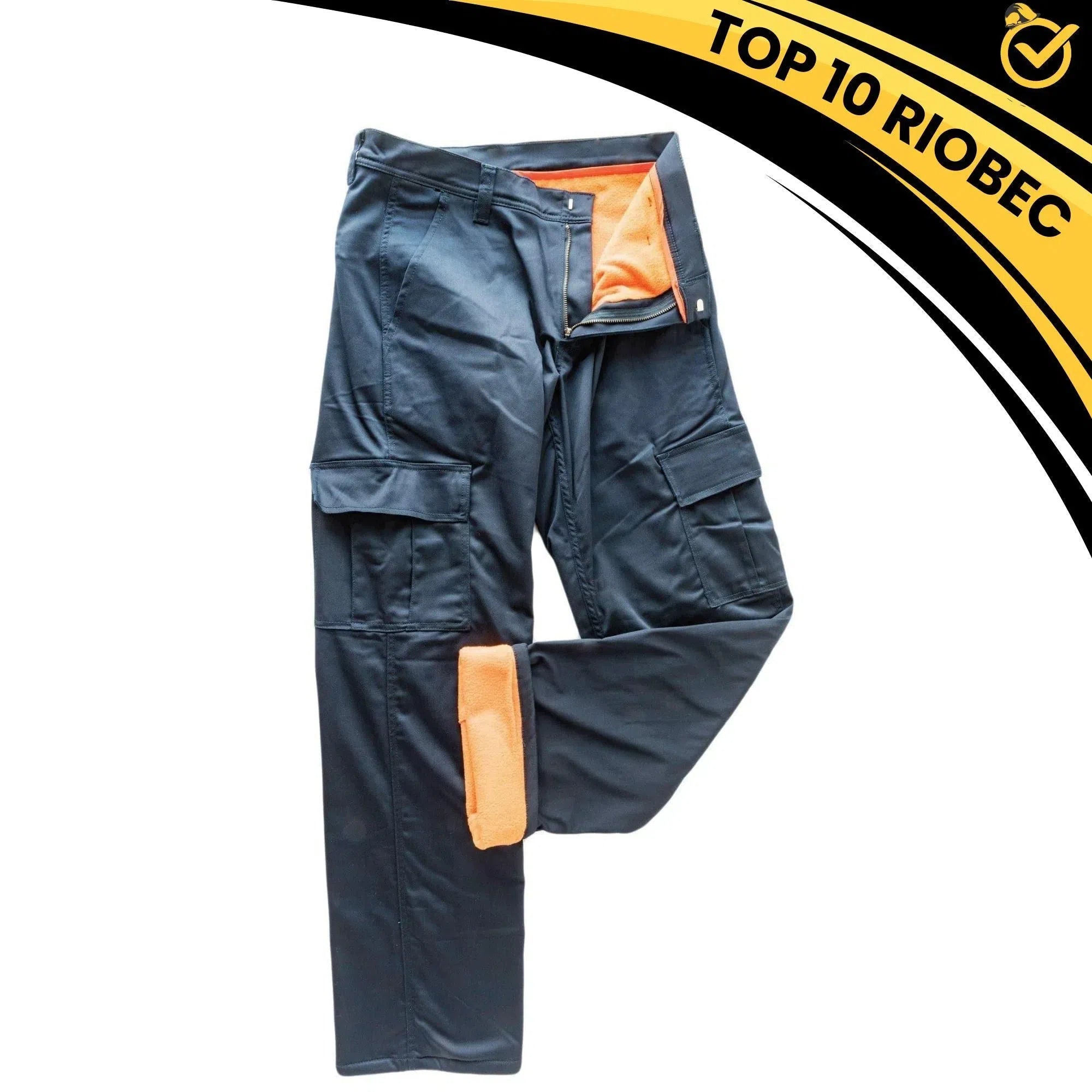 Lined cargo pants (Microfleece) - Stretch