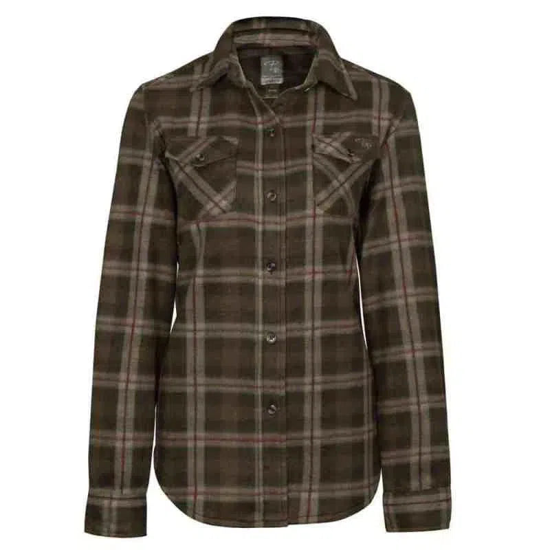 Women's plaid fleece shirt - PF420 Riobec