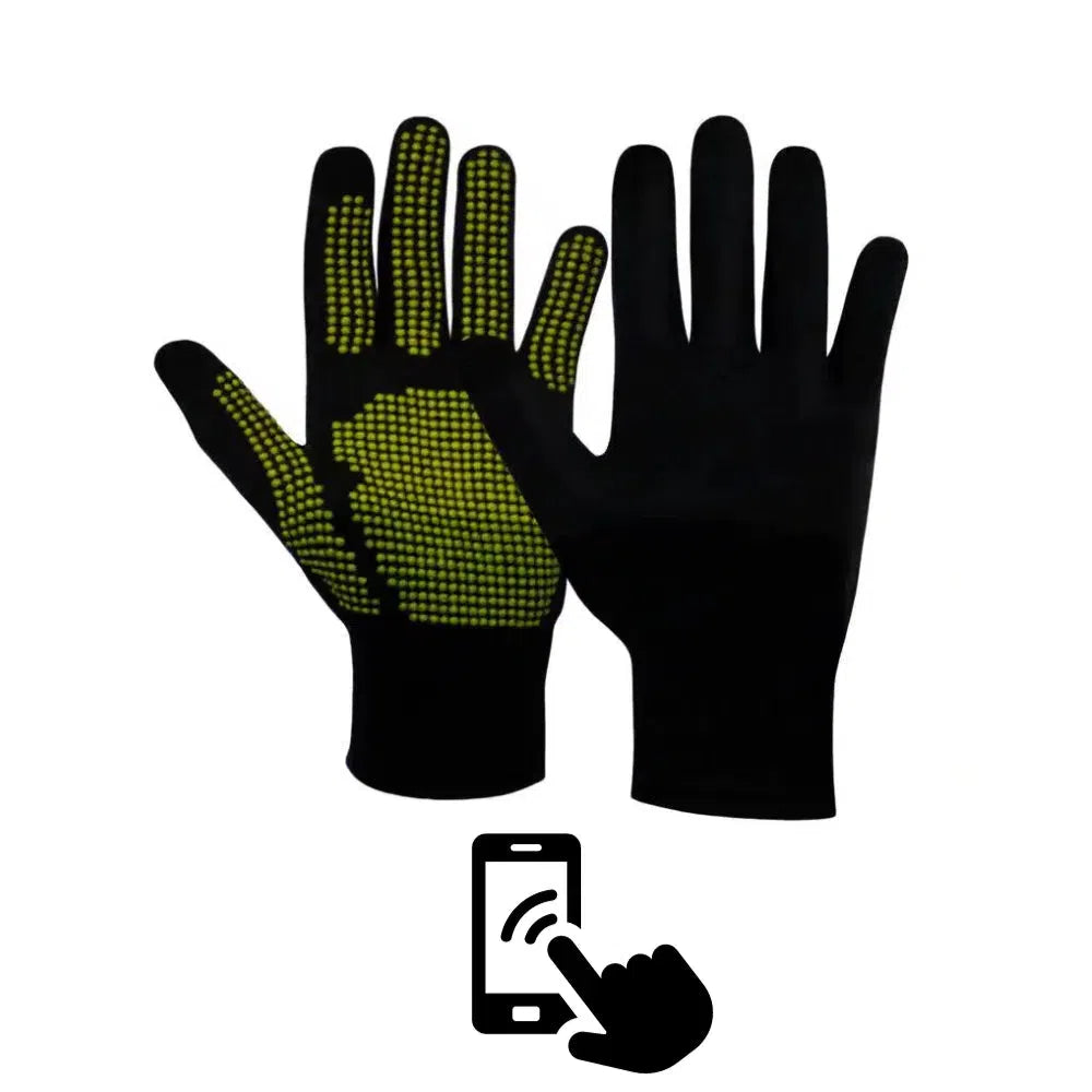 Knitting gloves for touch screens