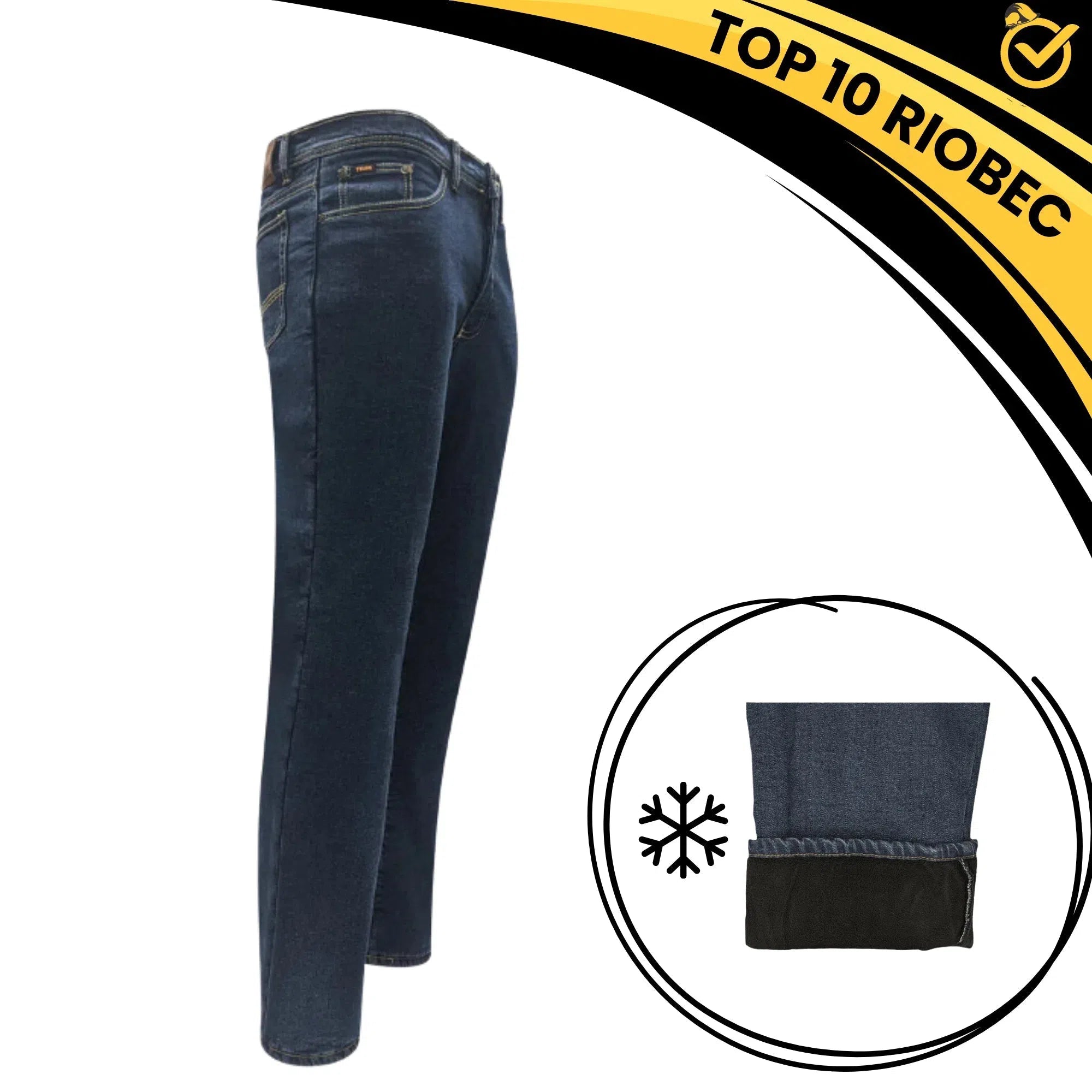 Lined Jeans (Microfleece) - Stretch