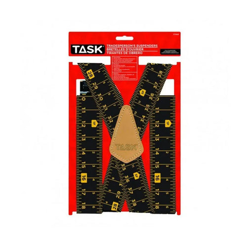 Tape measure patterned suspenders