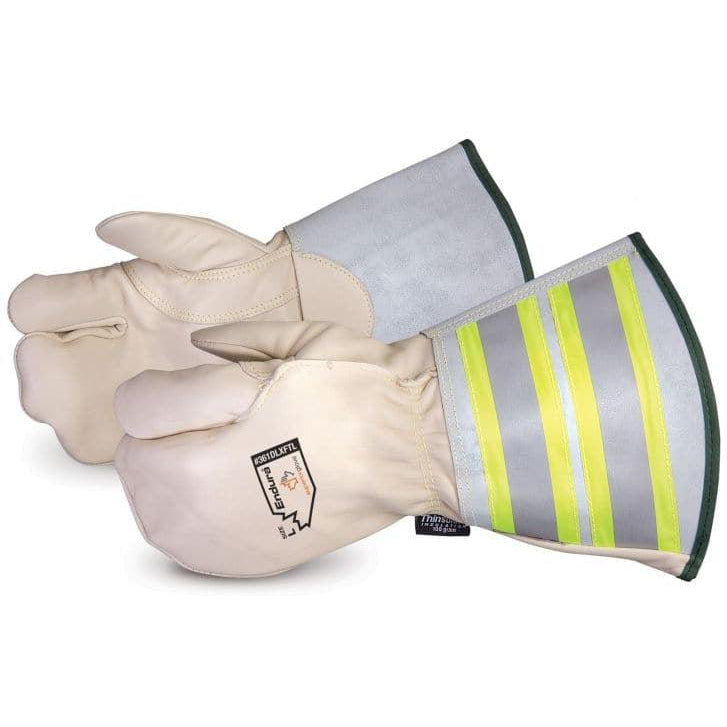 Deluxe lined 3-finger fitting mitts