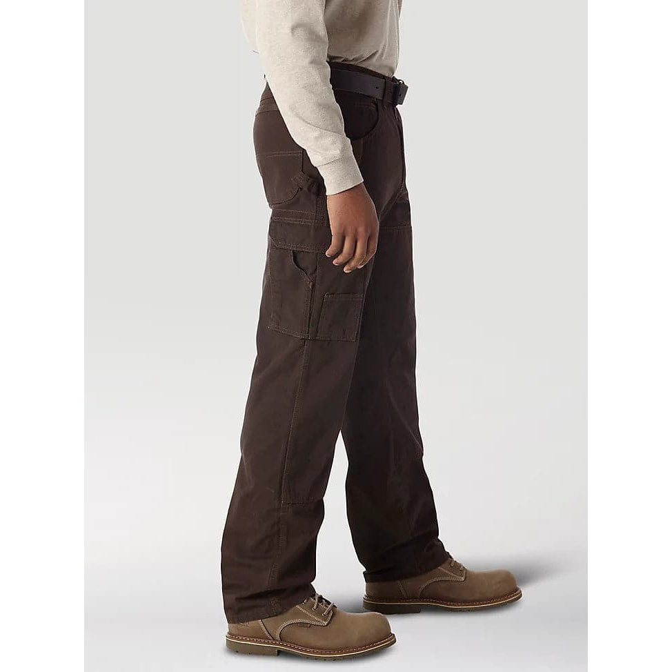 Wrangler Mens ATG Synthetic Relaxed Regular Fit Side Zip 5Pocket Pants   Brown 32x32  Pocket pants Wrangler pants Cargo pants men